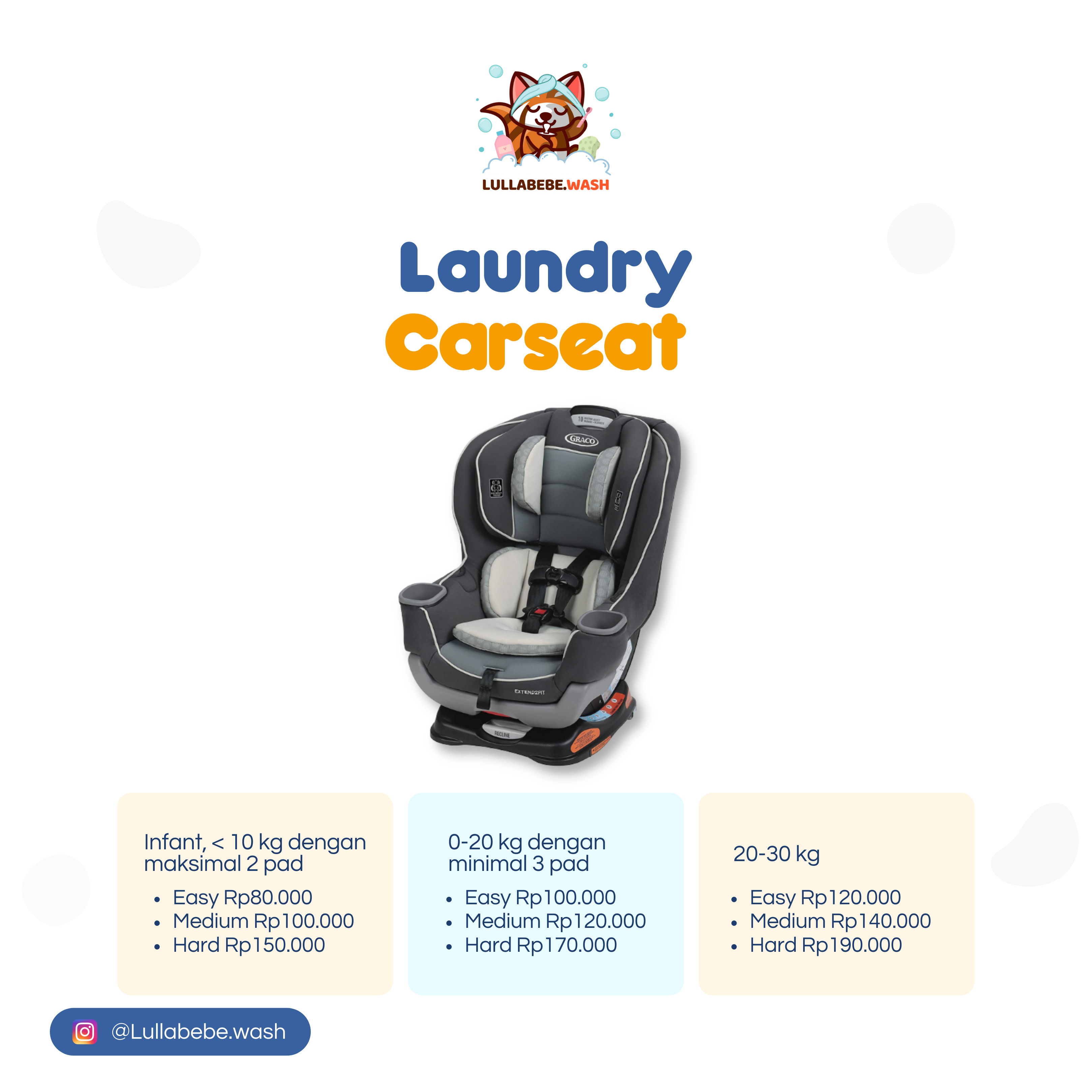 LAUNDRY CAR SEAT SMALL - EASY