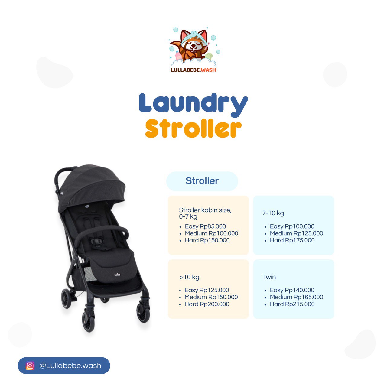 LAUNDRY STROLLER LARGE - HARD