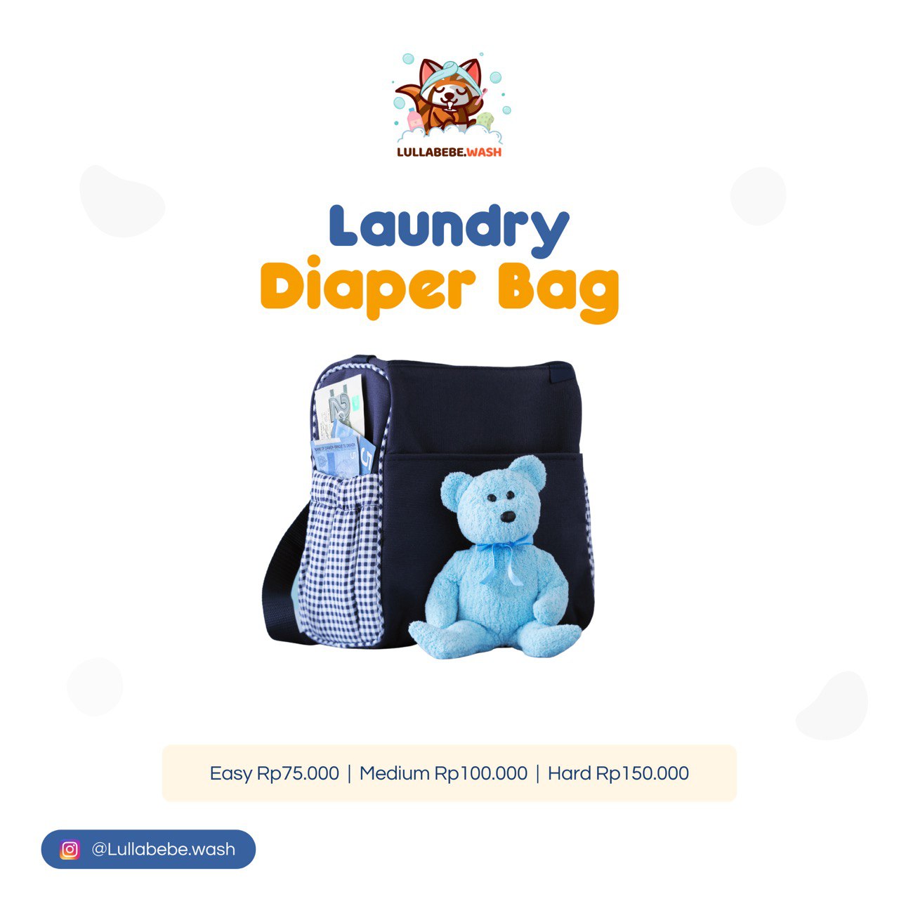 LAUNDRY DIAPER BAG - HARD